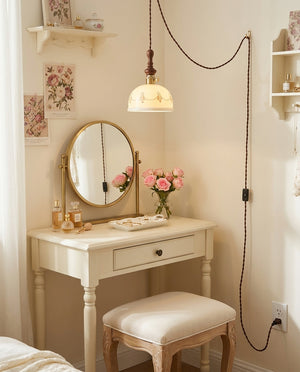 Belle Fleur Plug In Pendant Light