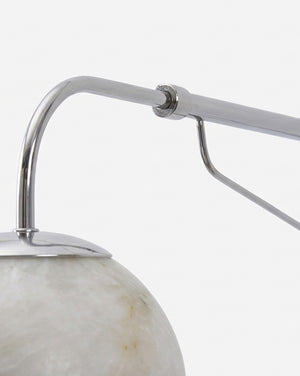 Dione Plug In Alabaster Wall Sconce