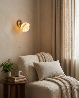 Eala Alabaster Wall Sconce