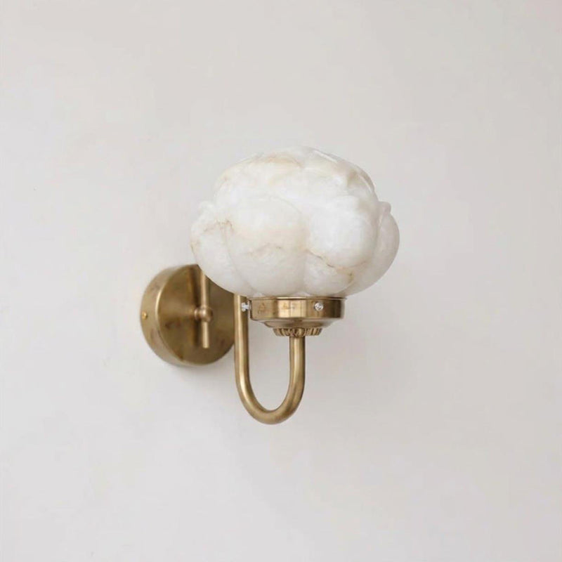 Lotus Flower Alabaster Wall Sconce – detail 11