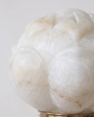 Lotus Flower Alabaster Wall Sconce