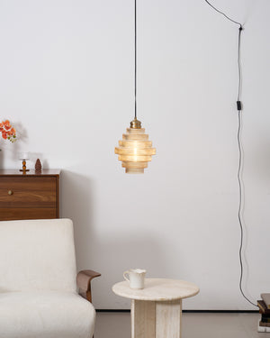 Luella Glass Plug In Pendant Lamp
