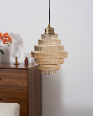 Luella Glass Plug In Pendant Lamp