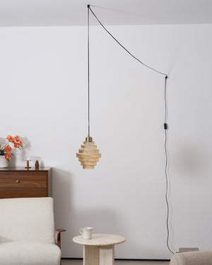 Luella Glass Plug In Pendant Lamp
