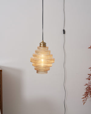 Luella Glass Plug In Pendant Lamp
