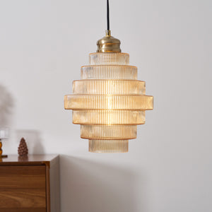Luella Glass Plug In Pendant Lamp