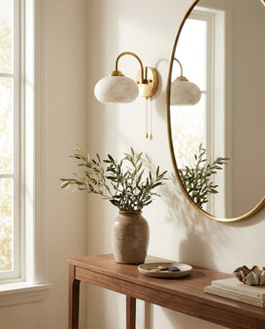 Mayville Alabaster Wall Sconce