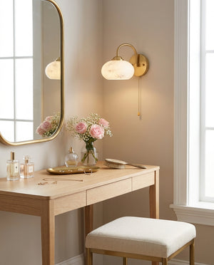 Mayville Alabaster Wall Sconce
