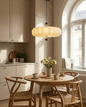 Pleated Corolla Pendant Light