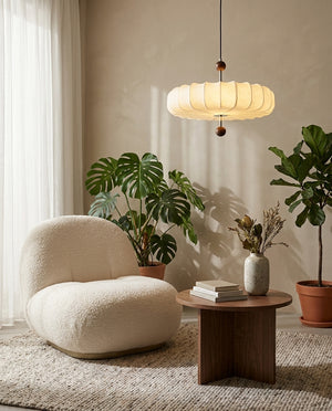 Pleated Corolla Pendant Light
