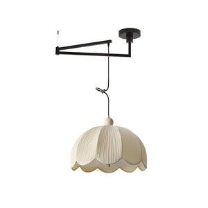 Ruffle Swing Arm Pendant Lamp