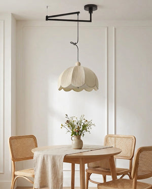 Ruffle Swing Arm Pendant Lamp