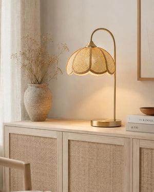 Rvelora Rattan Table Light