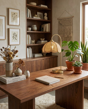 Rvelora Rattan Table Light