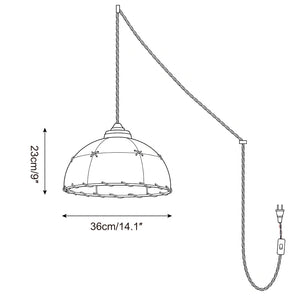 Dome Jari Plug In Pendant Light