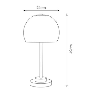 Dome Table Lamp 9.4″ - 19.2″ - Docos