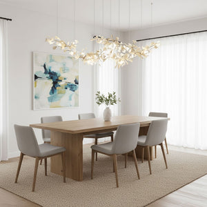 Double Layer Combination Gingko Chandelier