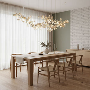 Double Layer Combination Gingko Chandelier