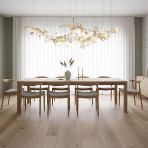 Double Layer Combination Gingko Chandelier