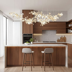 Double Layer Combination Gingko Chandelier