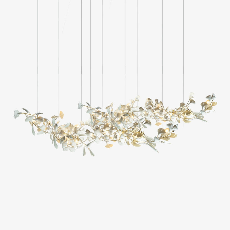 Double Layer Combination Gingko Chandelier – detail 28