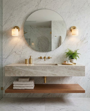 Driftstone Alabaster Wall Sconce