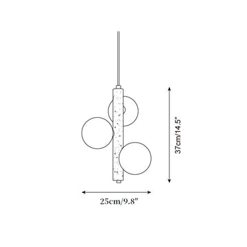 Luminária Suspensa Drovara — Desenhos técnicos 2