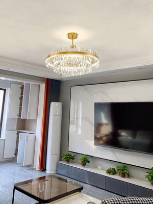 Drum Glass Chandelier