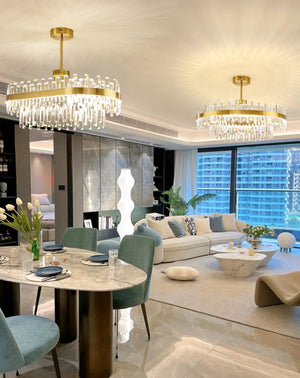 Drum Glass Chandelier