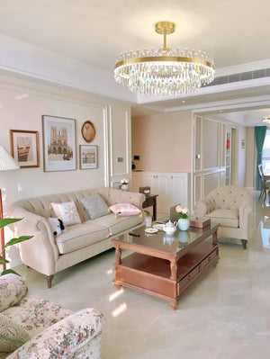 Drum Glass Chandelier