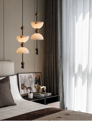 Duo Alabaster Pendant Lamp