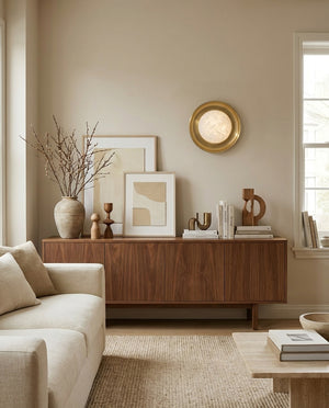 Dura Round Alabaster Wall Sconce