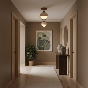 Eala Travertine Ceiling Lamp