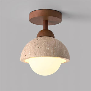 Eala Travertine Ceiling Lamp