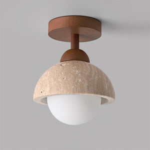 Eala Travertine Ceiling Lamp