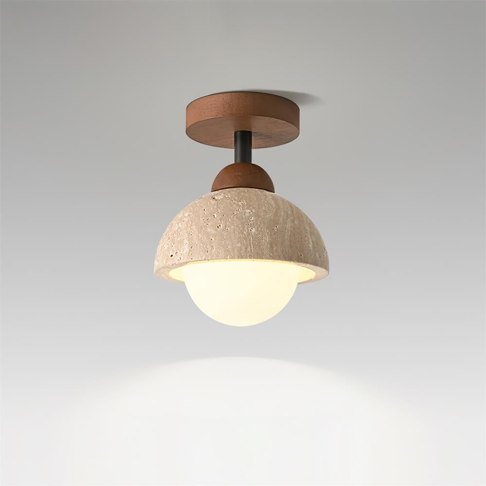 Eala Travertine Ceiling Lamp