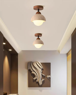 Eala Travertine Ceiling Lamp