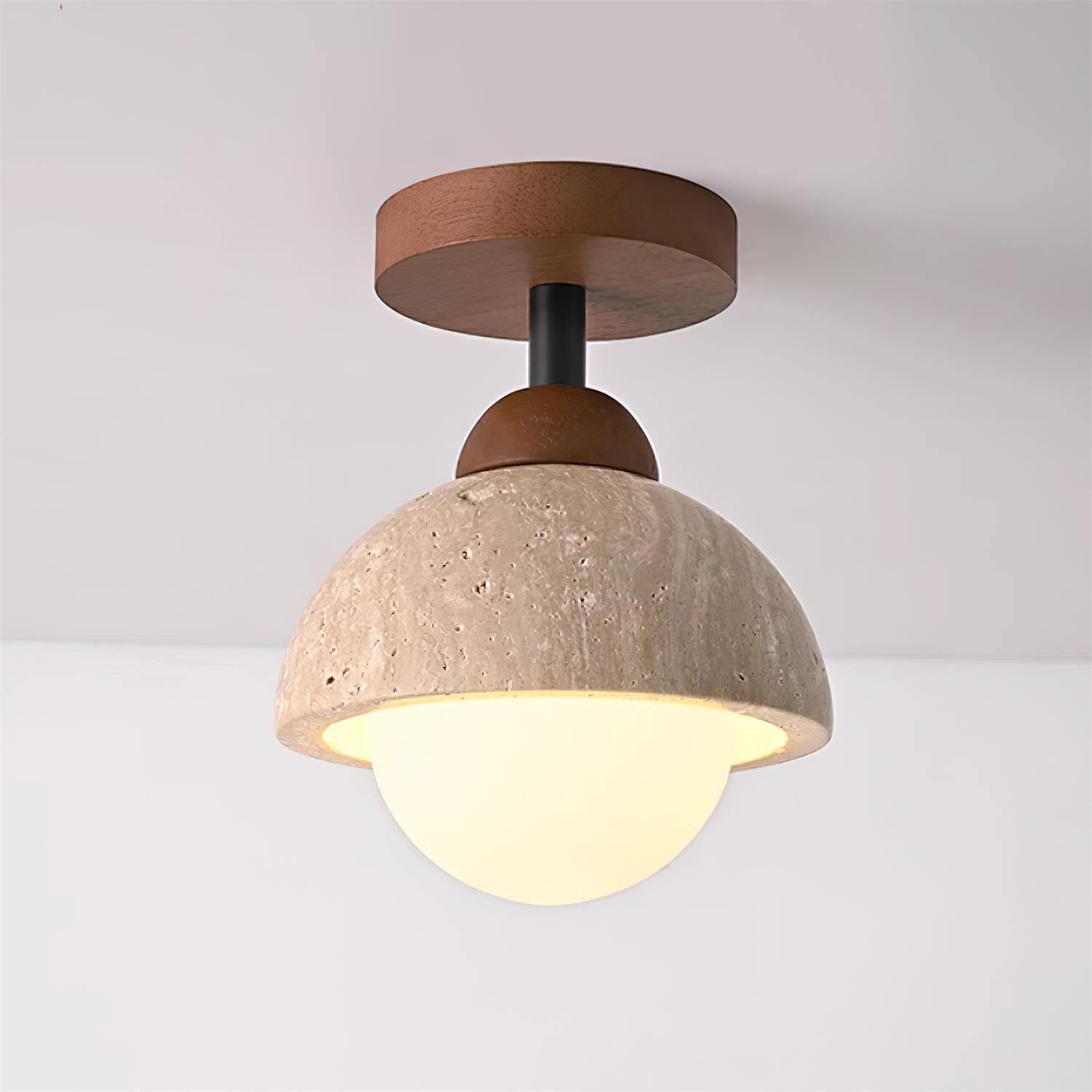 Eala Travertine Ceiling Lamp