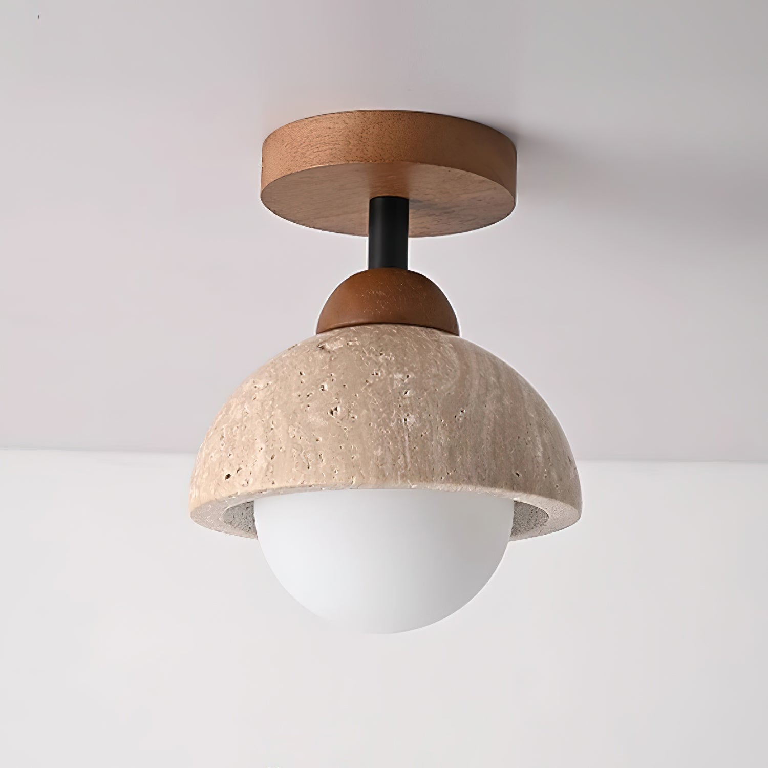 Eala Travertine Ceiling Lamp