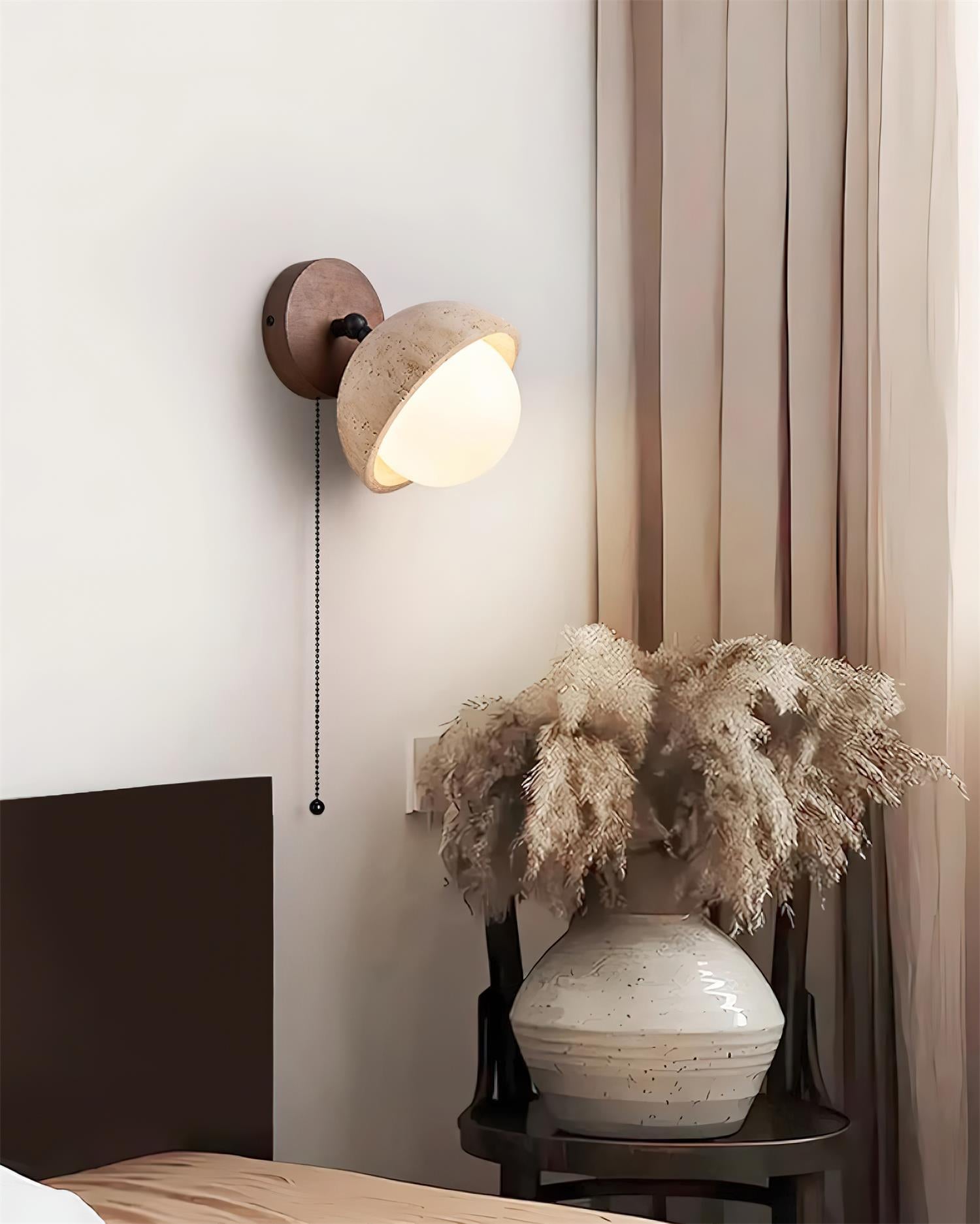 Eala Travertine Wall Lamp