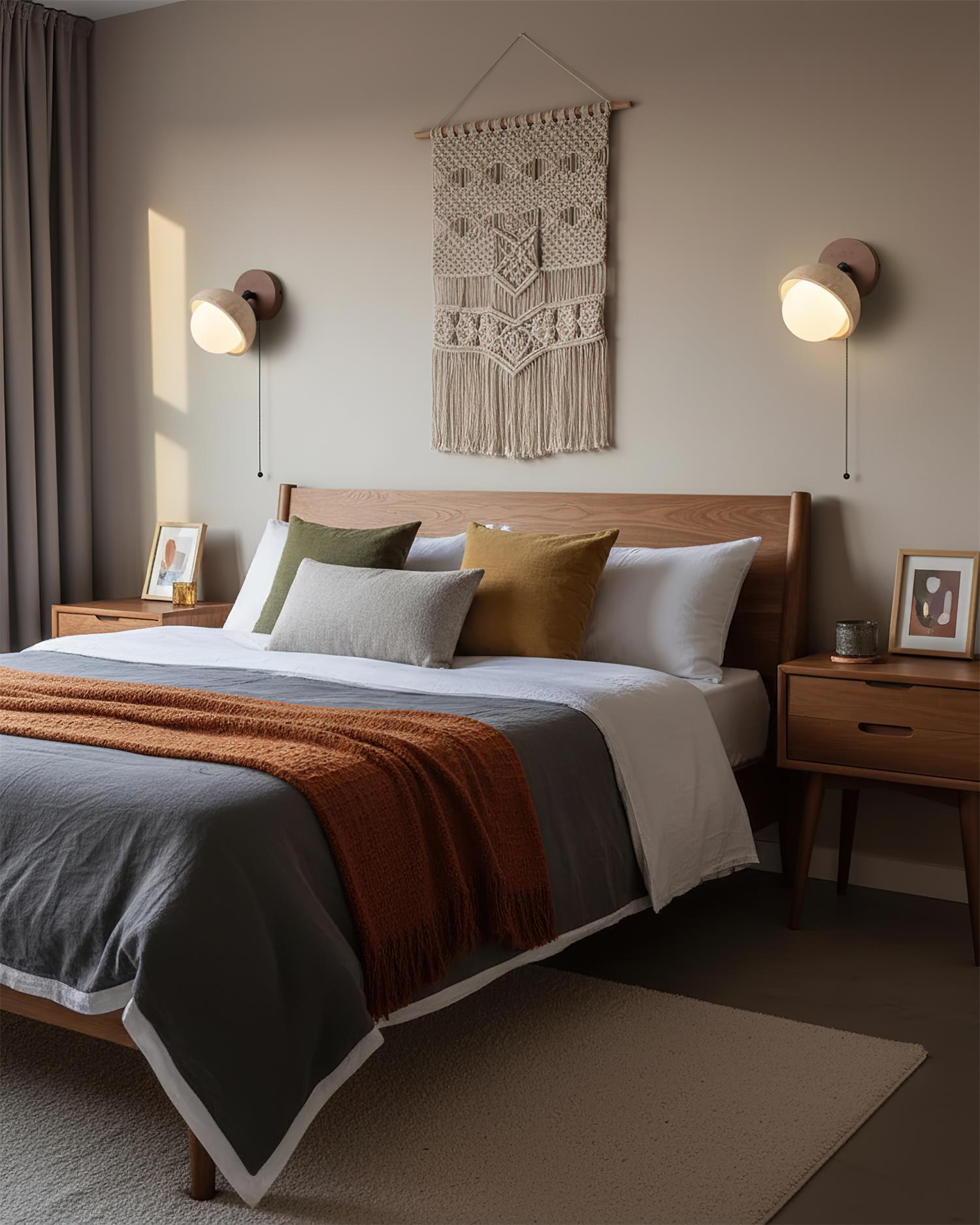 Eala Travertine Wall Lamp