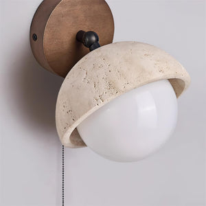 Eala Travertine Wall Lamp