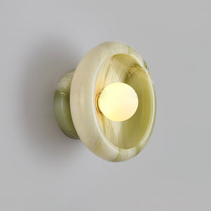Eclipse Jade Alabaster Wall Sconce