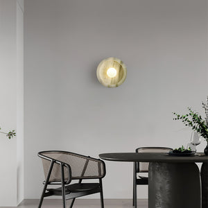 Eclipse Jade Alabaster Wall Sconce