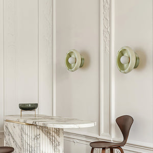 Eclipse Jade Alabaster Wall Sconce