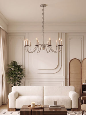 Edris Travertine Candle Chandelier