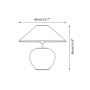 Ekeby Ceramics Table Lamp 15.7″- 14.9″