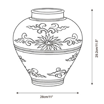Elarion Vaso Cerâmico — Desenhos técnicos 2