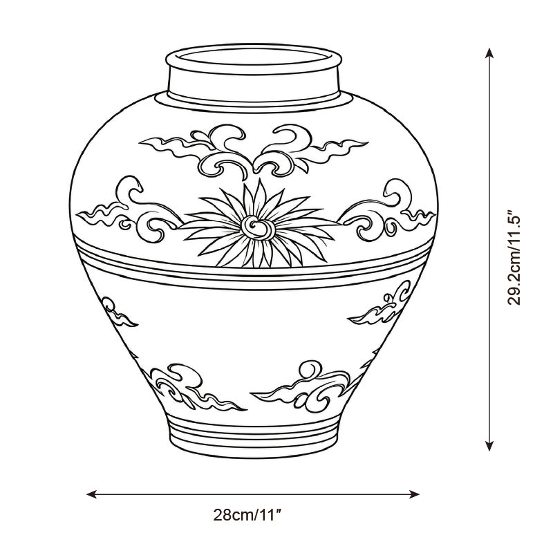 Elarion Keramik-Vase — Maßzeichnungen 2