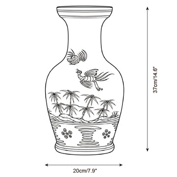 Elarion Vaso Cerâmico — Desenhos técnicos 3